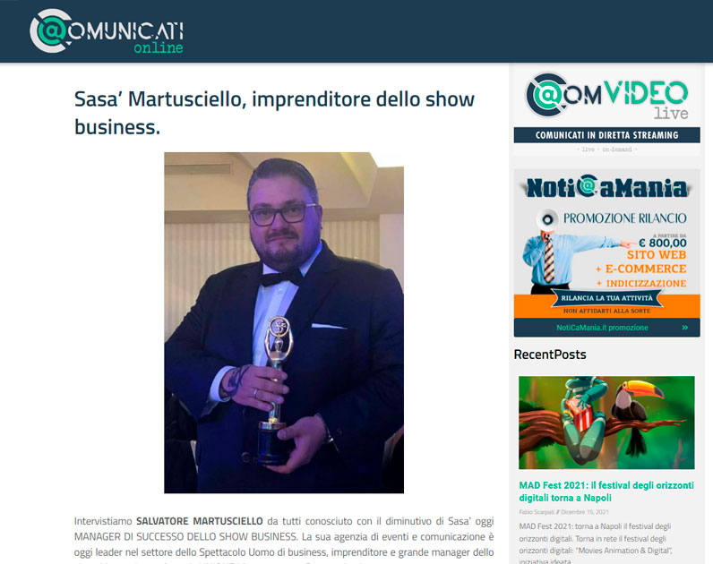 Sasà Martusciello su Comunicati online